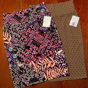 TWO LulaRoe Pencil Skirts